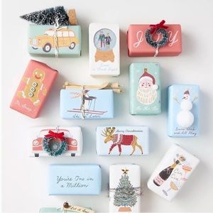 New Anthropologie, George & Viv “Love at Frost Sight” Bar Soaps in Mistletoe 🎄